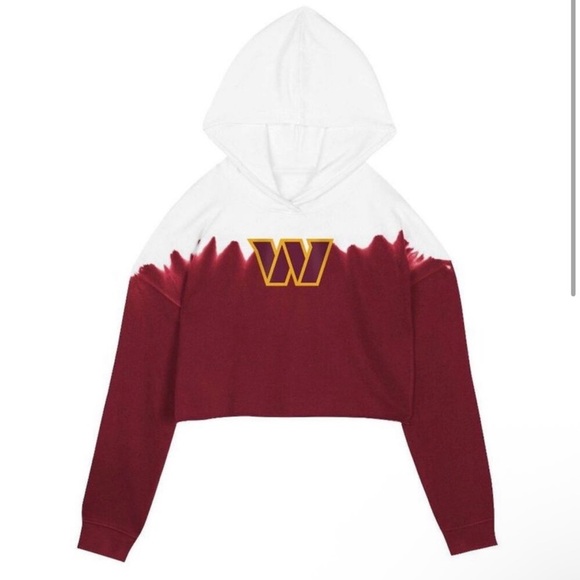 Commanders Burgundy and White Hoodie Girls Size Large - Picture 2 of 3